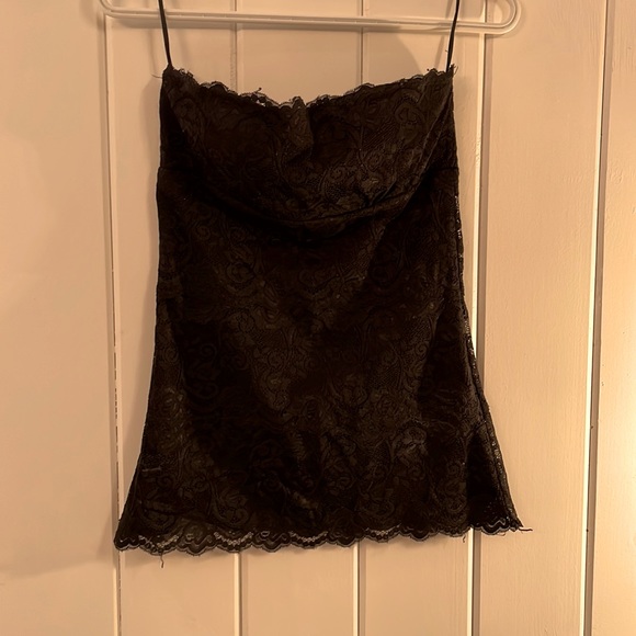 Black lace tube top. - Picture 1 of 1